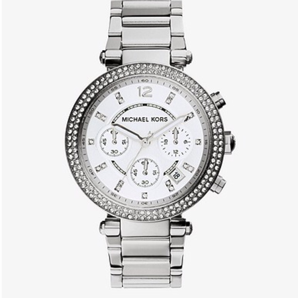 Michael Kors Parker Silver- Tone Watch